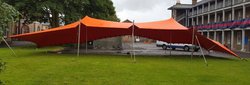 Orange stretch tent for sale