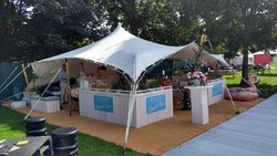 6m x 8m White Stretch Tent