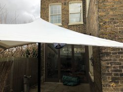 2m x 4m White Stretch Tent - Eurostretch