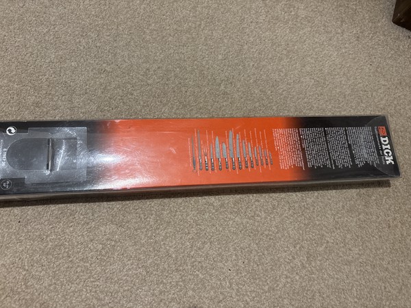 Engraved chef's knife