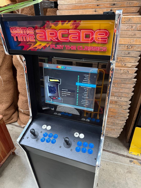 Man cave arcade machine