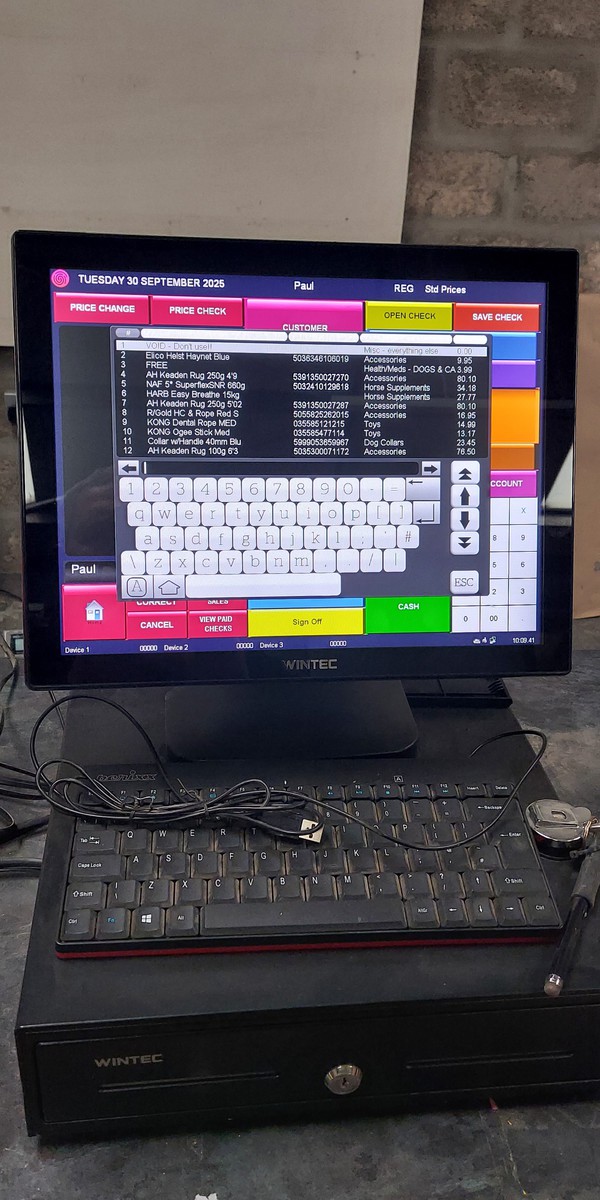 Secondhand Wintec EPOS Touch Screen Till Systems For Sale