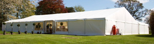 Wedding venue marquee
