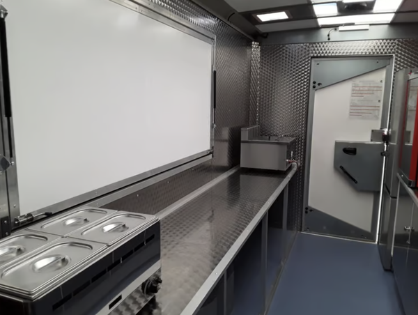 Inside Catering Van
