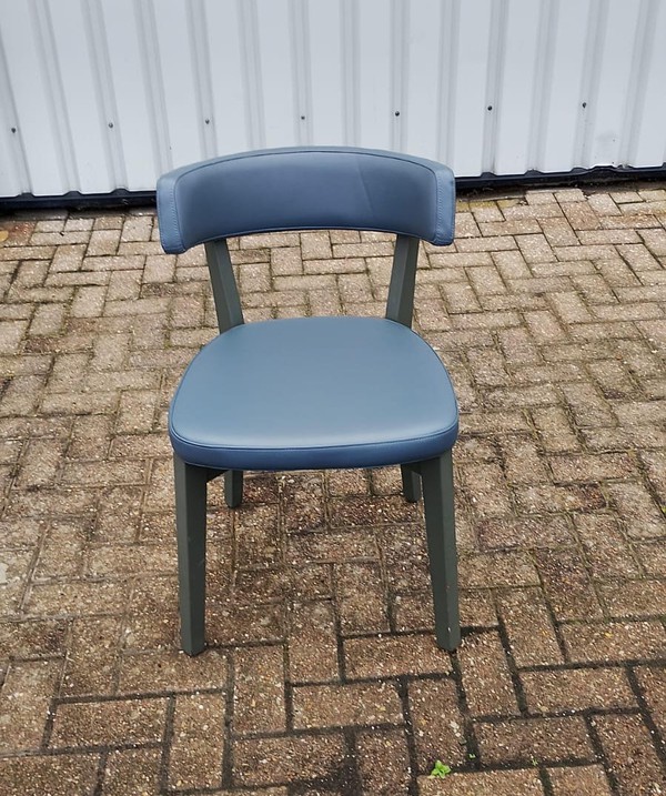 Blue Padded Cafe Chairs