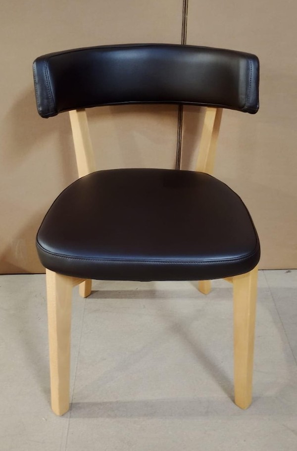 Brown Faux Leather Chairs