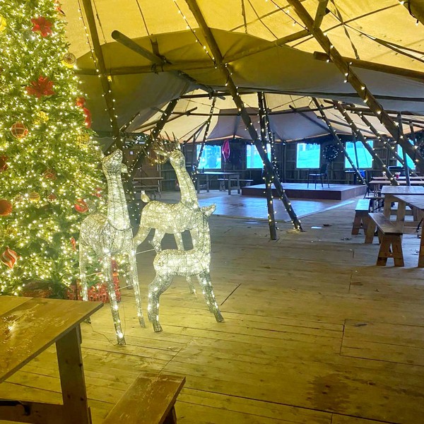 Christmas tipi