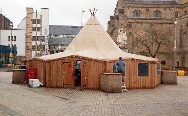 Christmas tipi marquee hire company
