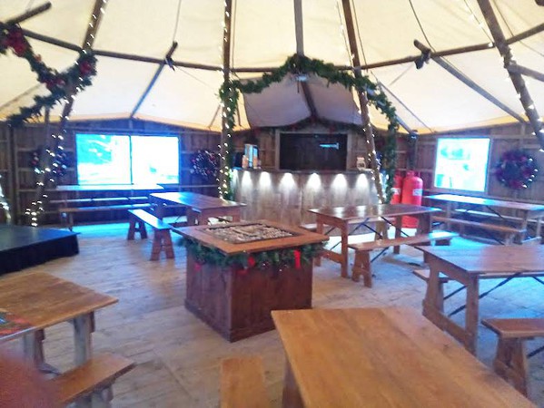 Tipi hire with sides
