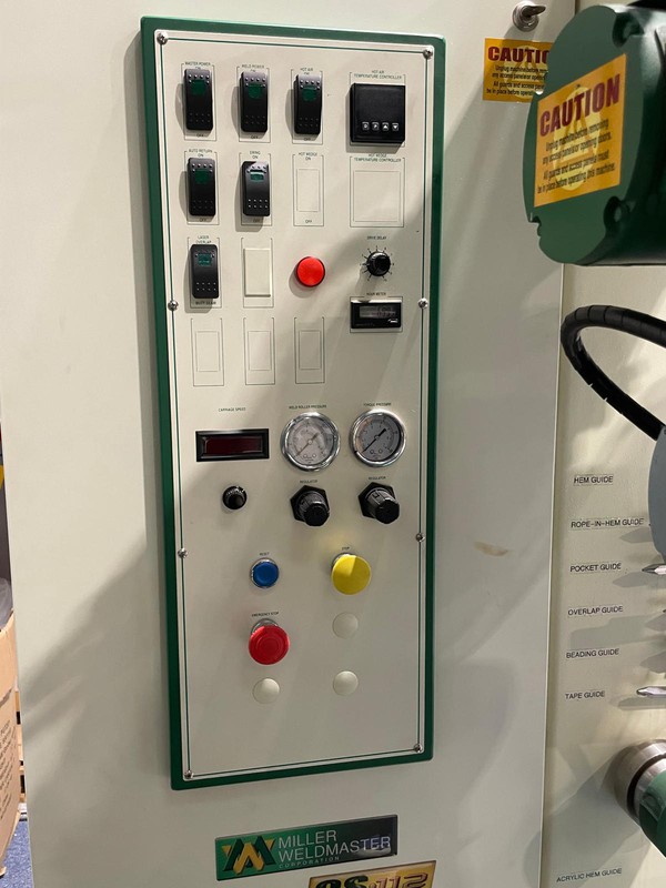 Miller weldmaster control panel