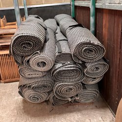 Rolls of Grey Dandy Dura Matting