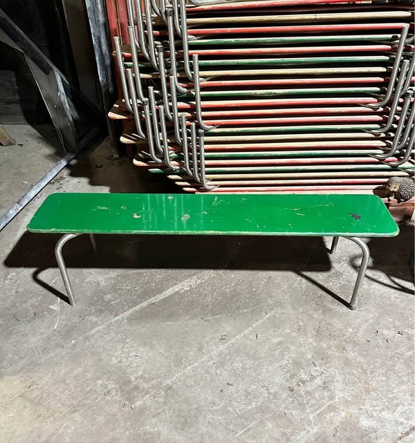 Traditional Wooden School Benches