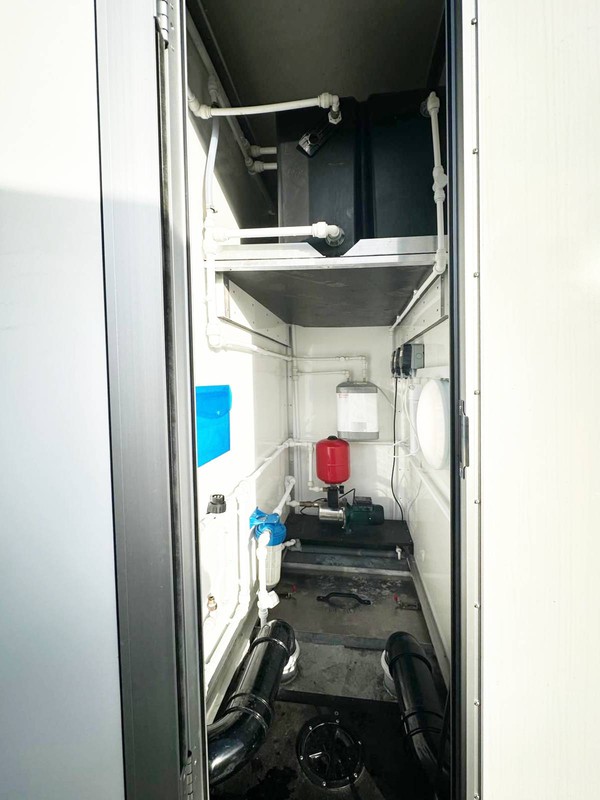 Service cupboard large toilet trailer