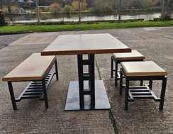 Table, Bench and 2 Stools Sets