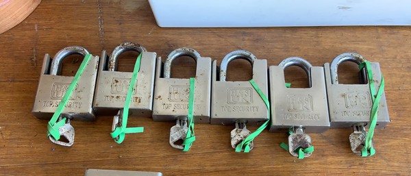 Secondhand 6x Security Locks