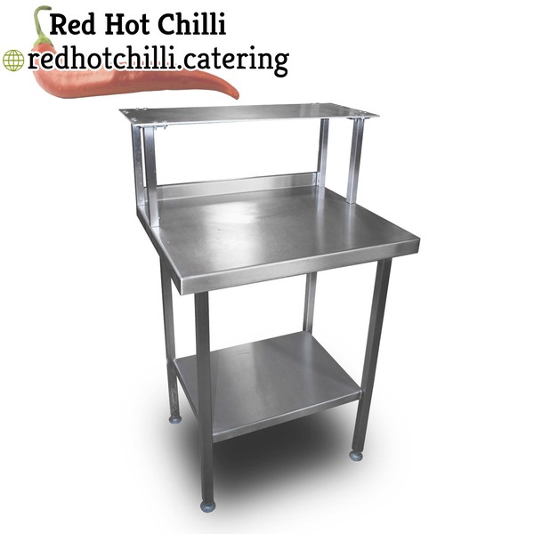 0.7m Stainless Steel Table with Gantry 0.7m Stainless Steel Table with Gantry