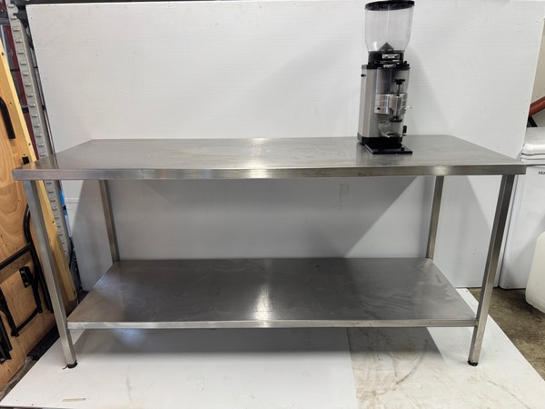 Large Commercial Kitchen Stainless Table
