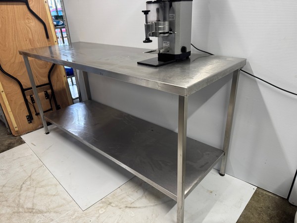 Used Large Commercial Kitchen Stainless Table