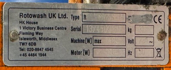 Rotowash floor scrubber for sale