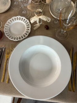 White porcelain plates
