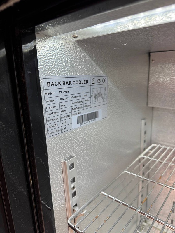 Back bar cooler CL210S