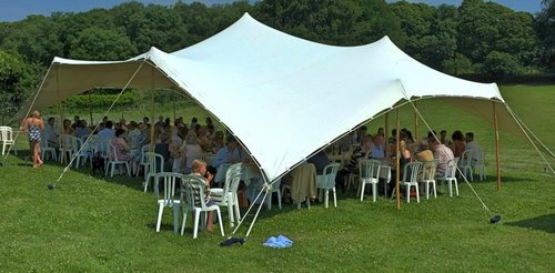 10m x 15m white stretch tent - Freeform for sale