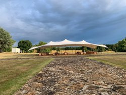 Used 10.5m x 20m White Stretch Tent for sale