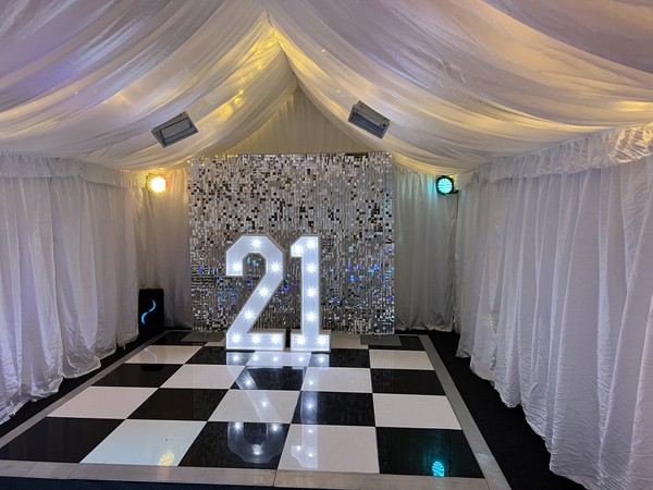 Secondhand LED Light Up Numbers in White For Sale Secondhand LED Light Up Numbers in White For Sale