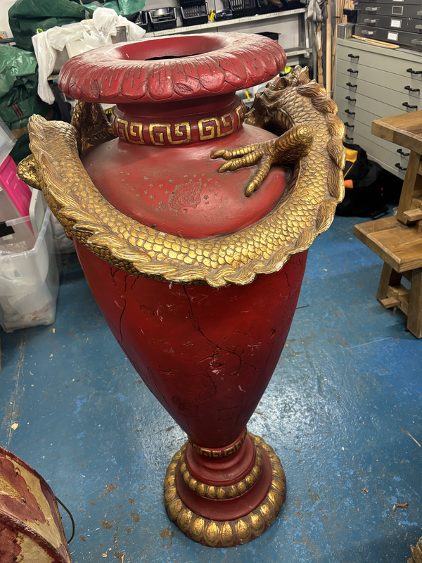 Secondhand 5ft Vase With Dragon
