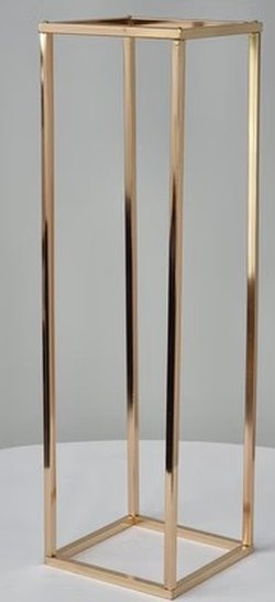 Gold Rectangular Flower Stands