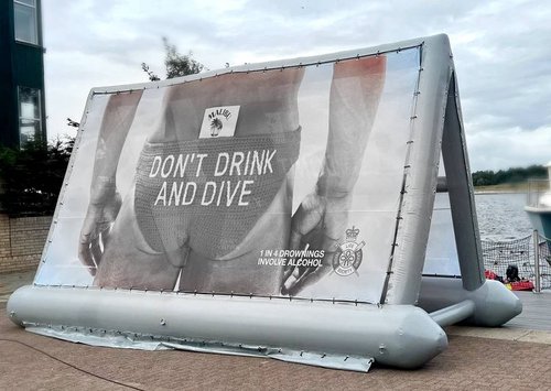 Inflatable advertising billboard