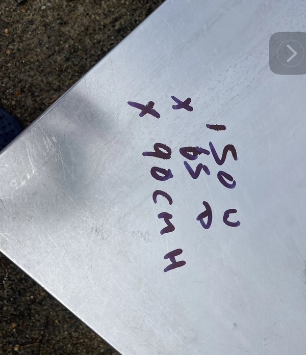 Secondhand Steel Prep Table