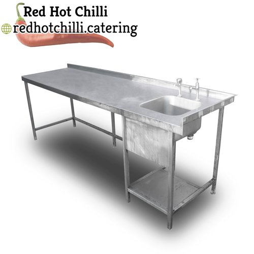 2.57m Stainless Steel Single Sink