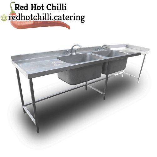 3.1m Stainless Steel Double Sink