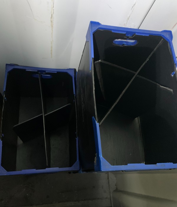 Secondhand Correx Boxes With Dividers Secondhand Correx Boxes With Dividers