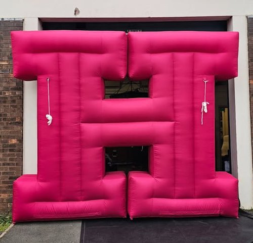 Pink Inflatable H Prop