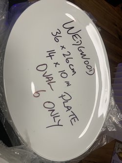 White Wedgwood Oval Platter (36 x 26cm)