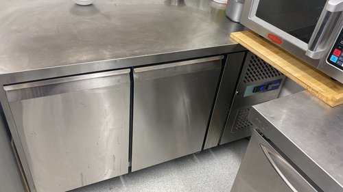 Two door bench fridge for sale