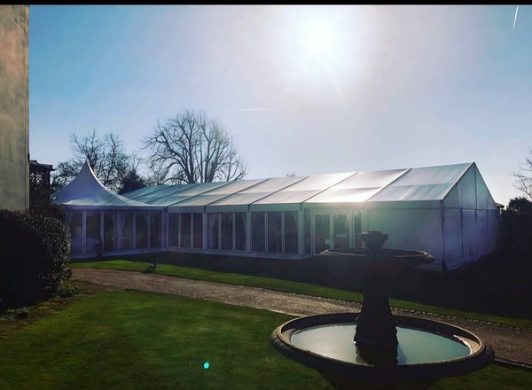 12m x 21m Hoecker marquee with extension