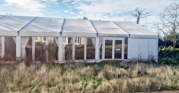 Second hand wedding marquee