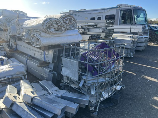 Used 20m x 50m framed marquee for sale