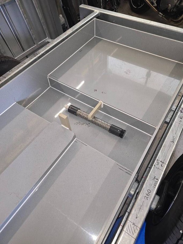 Inbuilt effluent tank