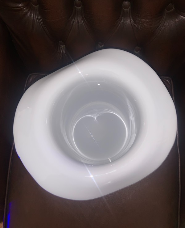 Glass Top Hat Ice Bucket