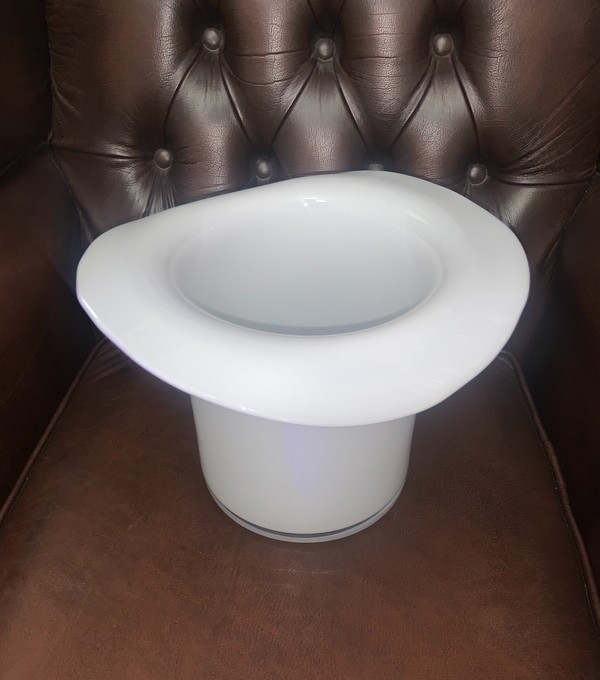 Glass Top Hat Ice Bucket For Sale