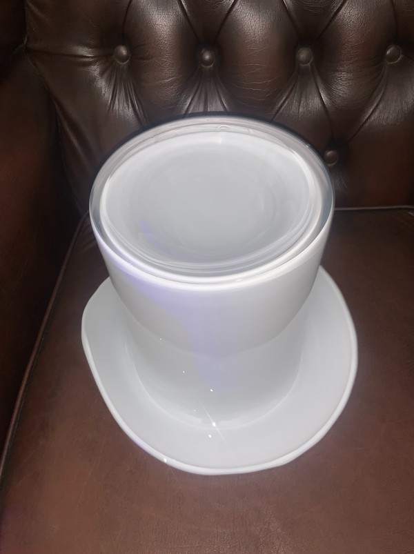 Secondhand Glass Top Hat Ice Bucket