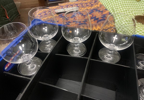 Used Brandy Balloon Glasses