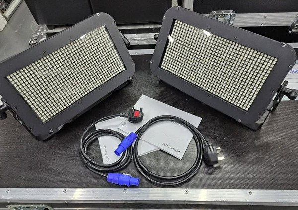 PAIR OF STAIRVILLE WILD WASH PRO RGBW STROBE/BLINDERS