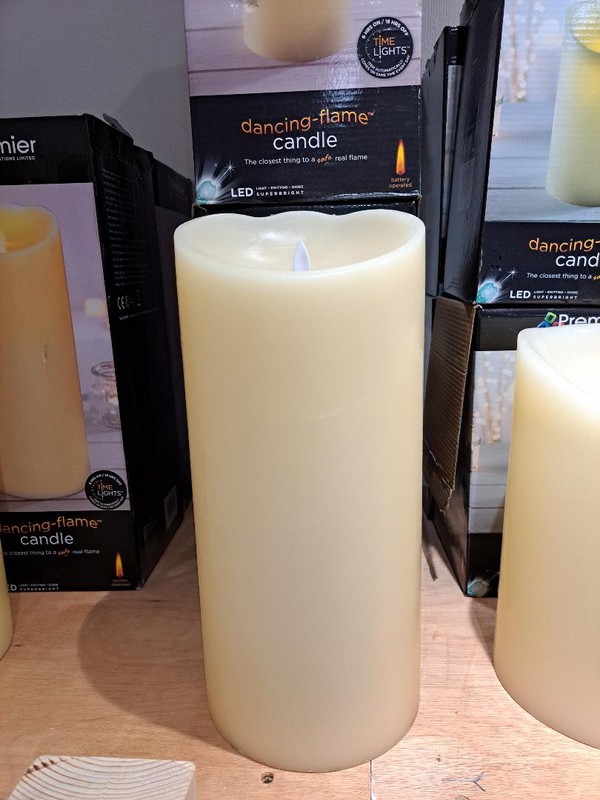 LARGE LED DANCING FLAME CANDLES