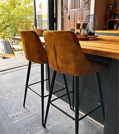 Golden Yellow High Bar Stools