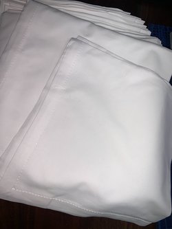 White Hempstitched Napkin For Sale